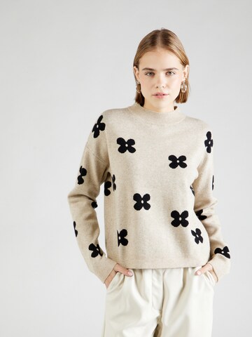 VILA Sweter 'RIL' w kolorze beżowy: przód