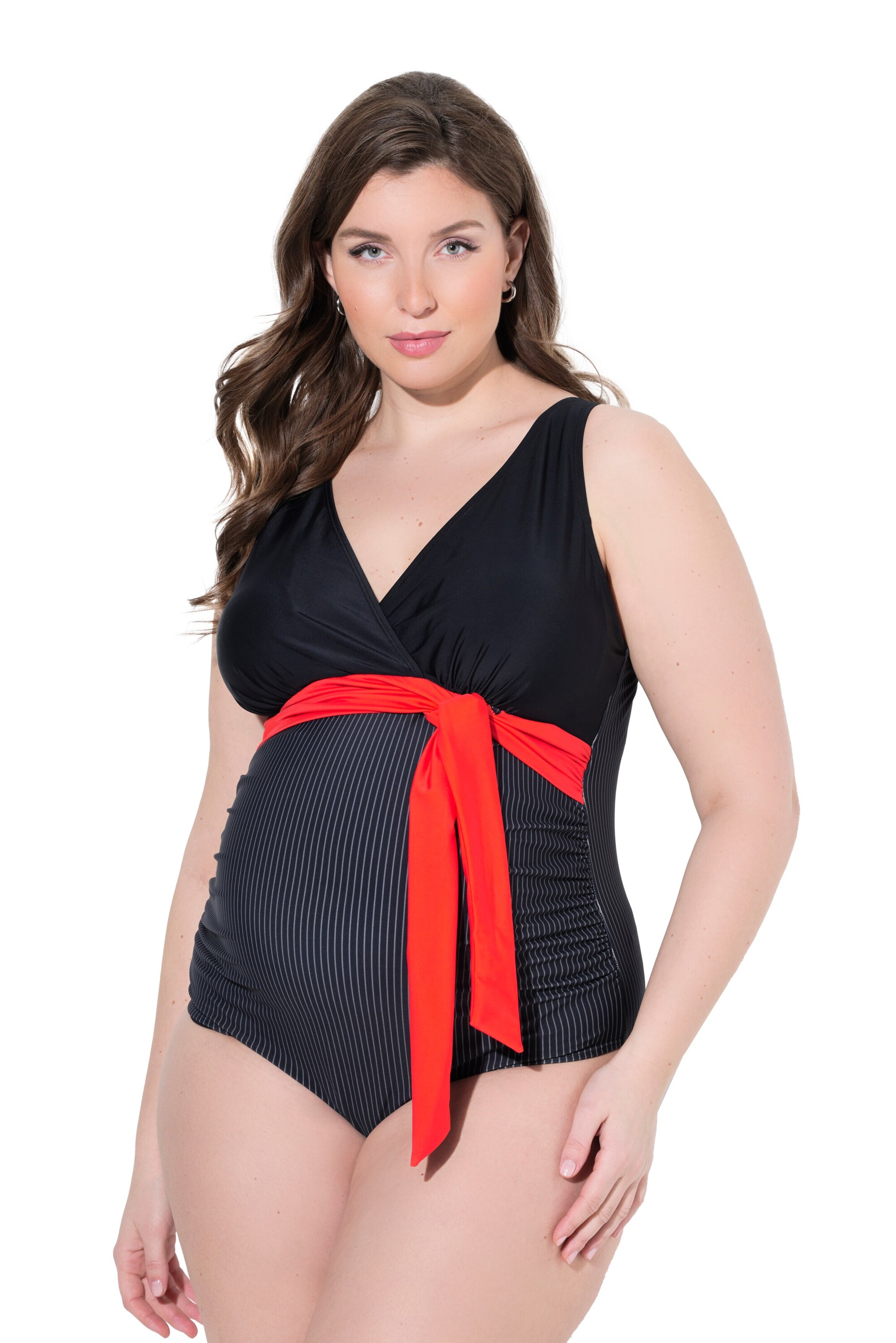 Ulla Popken Badpak in Zwart: voorkant