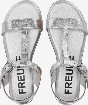 FREUDE Strap Sandals 'Alea' in Silver