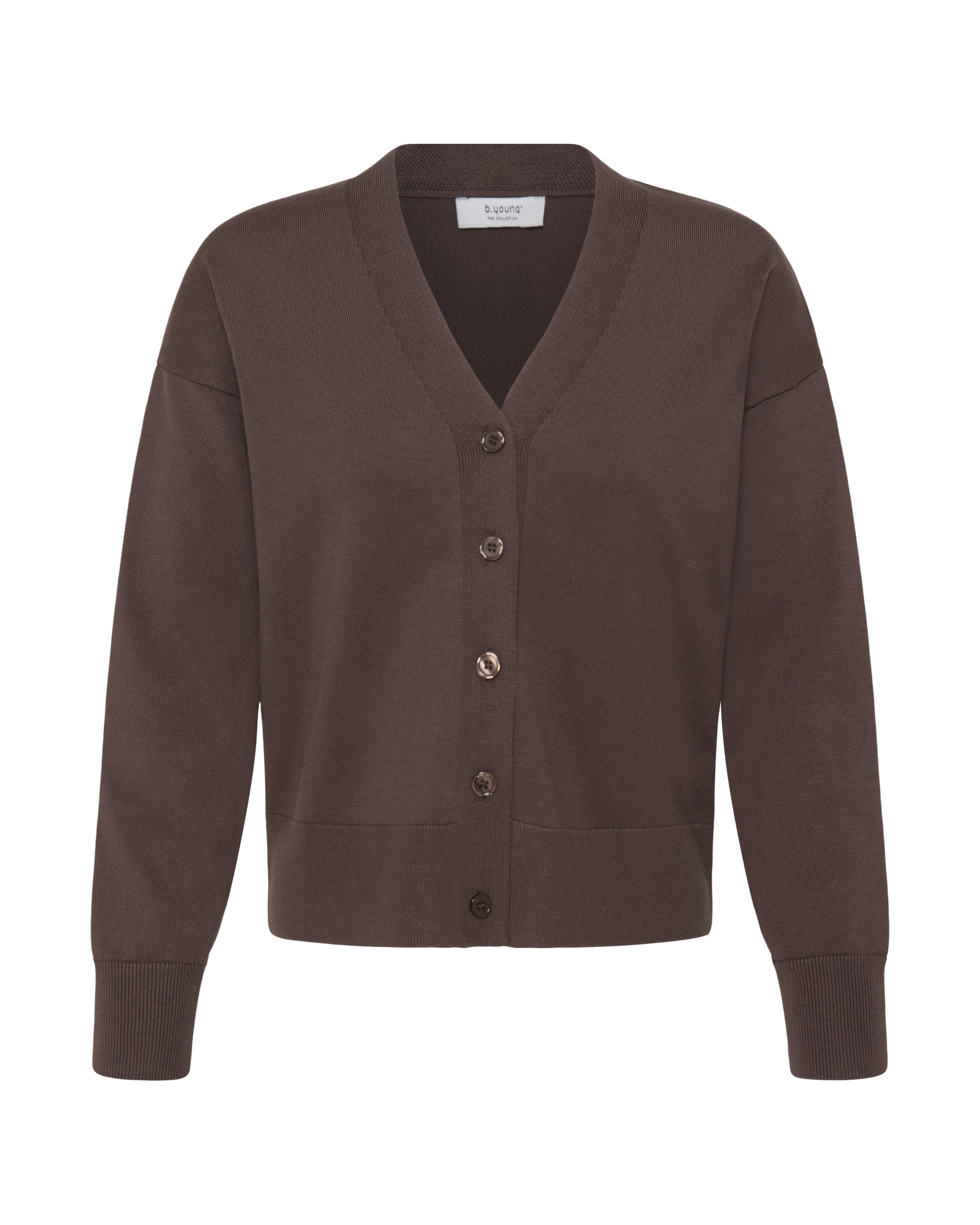 b.young Strickjacke 'MORLA' in Braun: Vorderseite