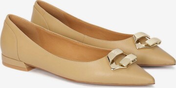 Kazar Ballet Flats in Brown: front