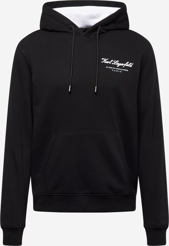 Sweat-shirt Karl Lagerfeld en noir : devant