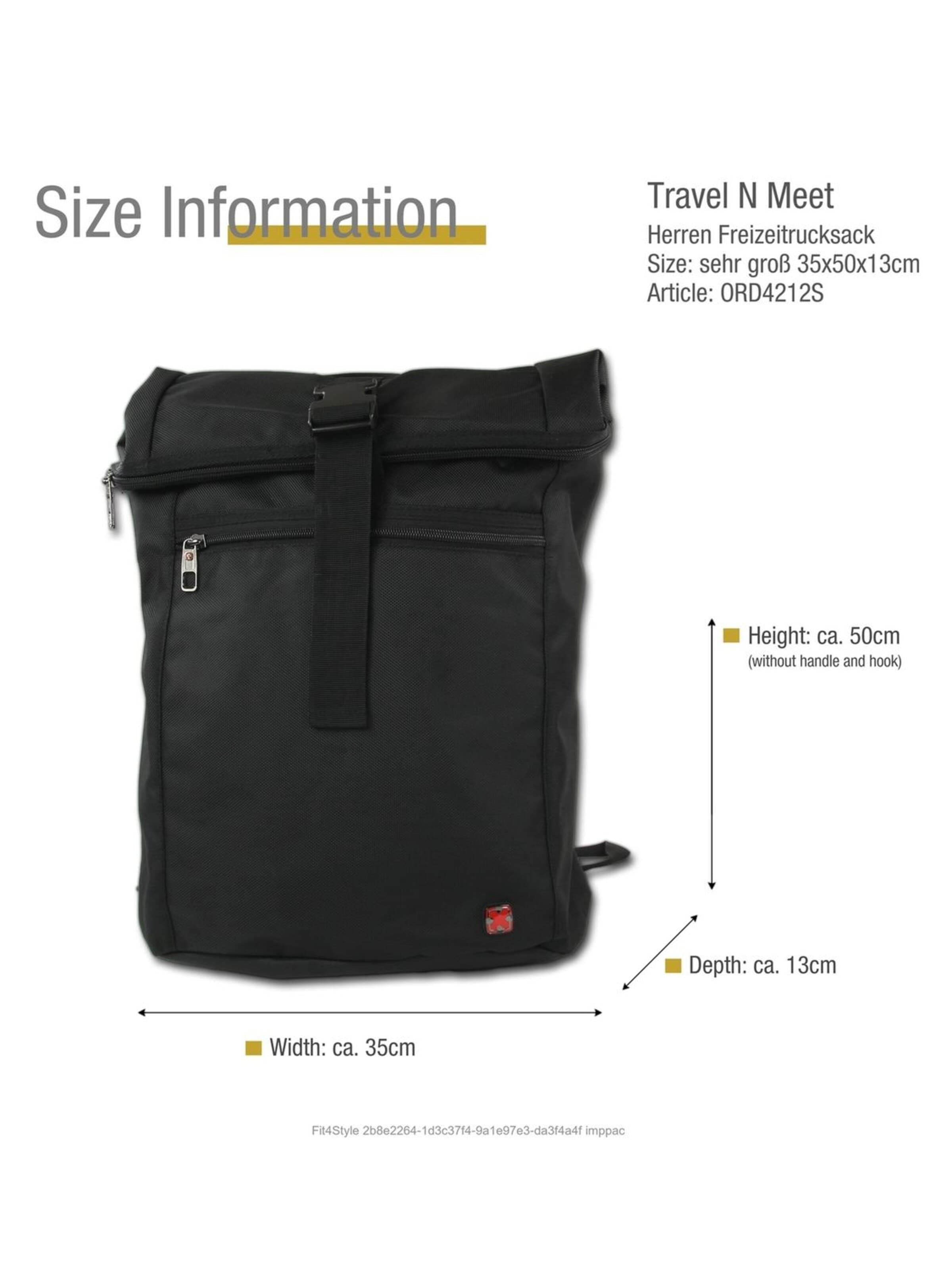 Sac à dos Travel N Meet en noir