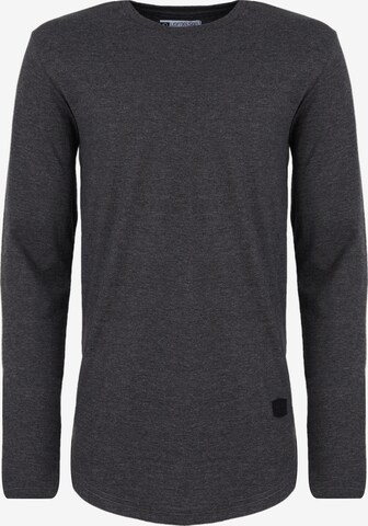 Leif Nelson Longsleeve Rundhals in Grau: predná strana