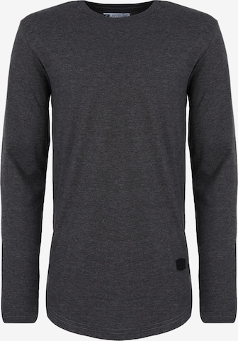 Leif Nelson Longsleeve Rundhals in Grau: predná strana