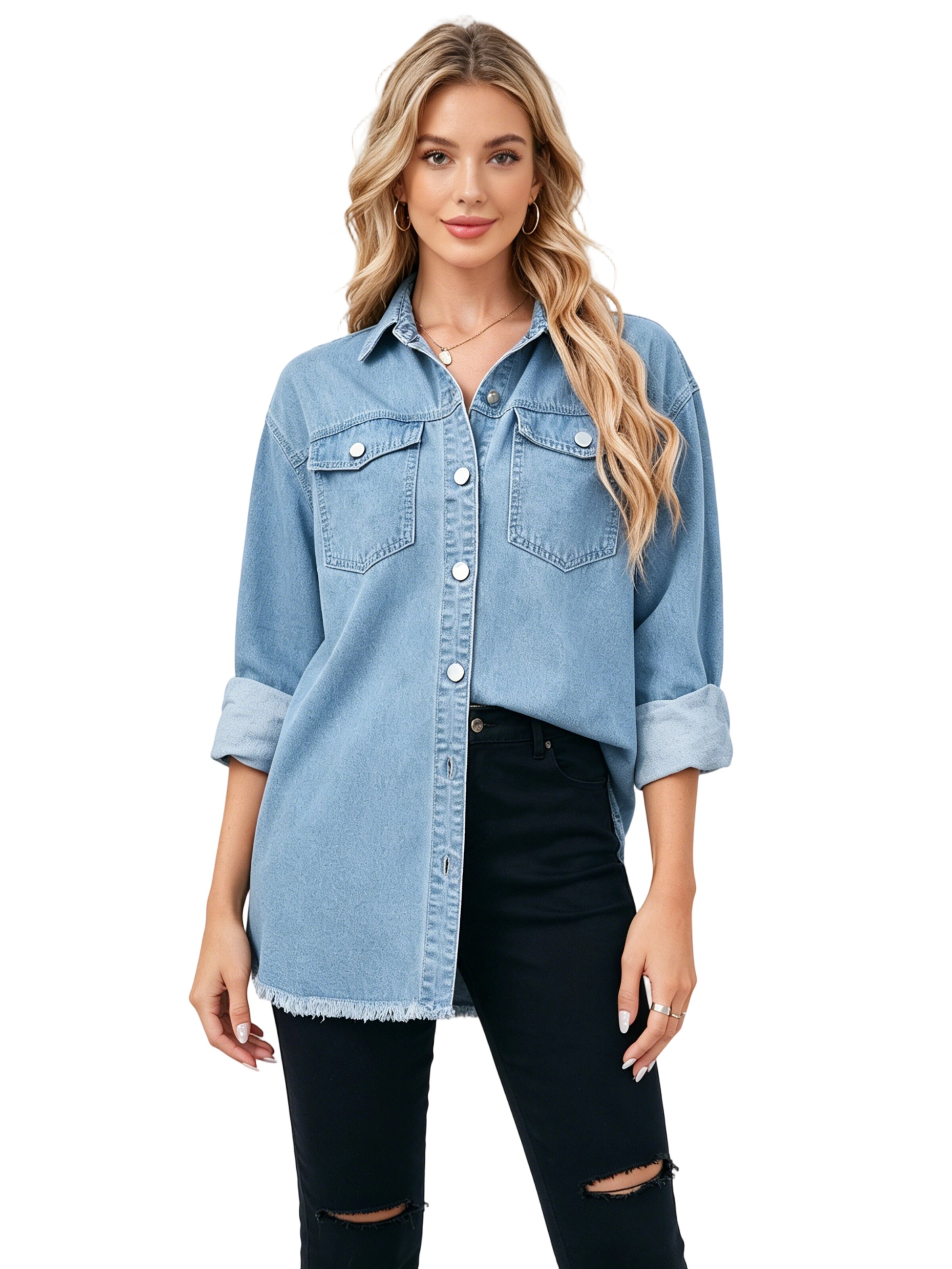 Yesfashion Bluse‌‌‌‌‌‌‌‌‌ in Blau: Vorderseite