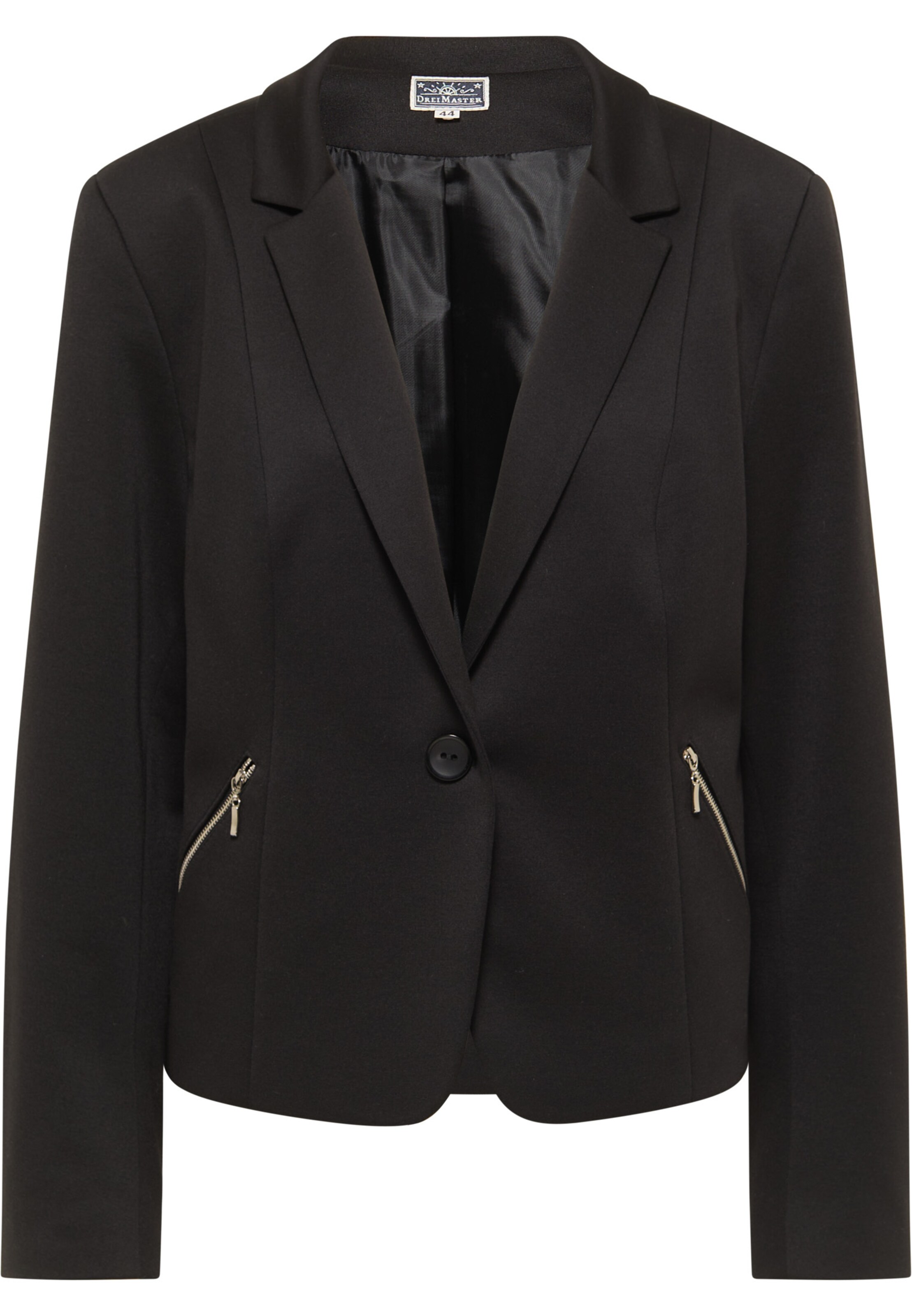 DreiMaster Maritim Blazer in Black: front
