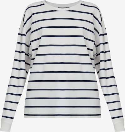 Finn Flare Langarmshirt in dunkelblau / weiß, Produktansicht