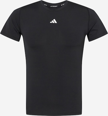 ADIDAS PERFORMANCE Performance Shirt 'Techfit ' in White: front