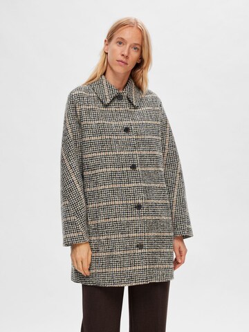 SELECTED FEMME Between-Seasons Coat in Mixed colors: front