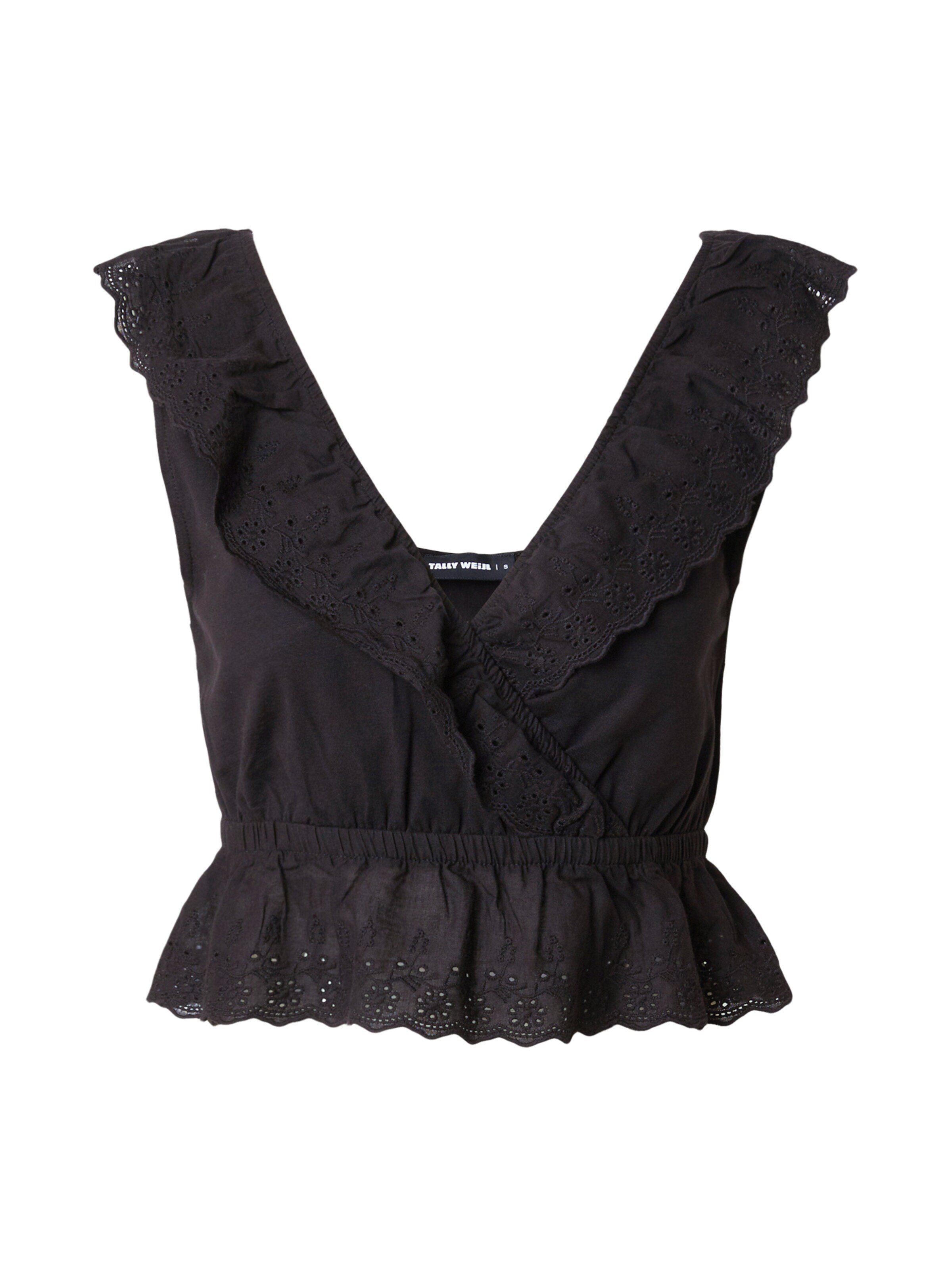 Tally Weijl Top | črna barva: sprednja stran