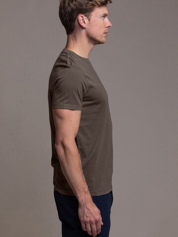 Laurent Vergne Shirt 'Thierry T-Shirt - Brown' in Brown