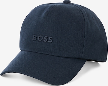BOSS Orange Cap in Blau: Vorderseite
