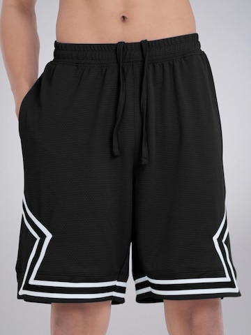 PANTONECLO Boardshorts 'Pantoneclo Men’s Gym Shorts with Side Gaset' in Zwart