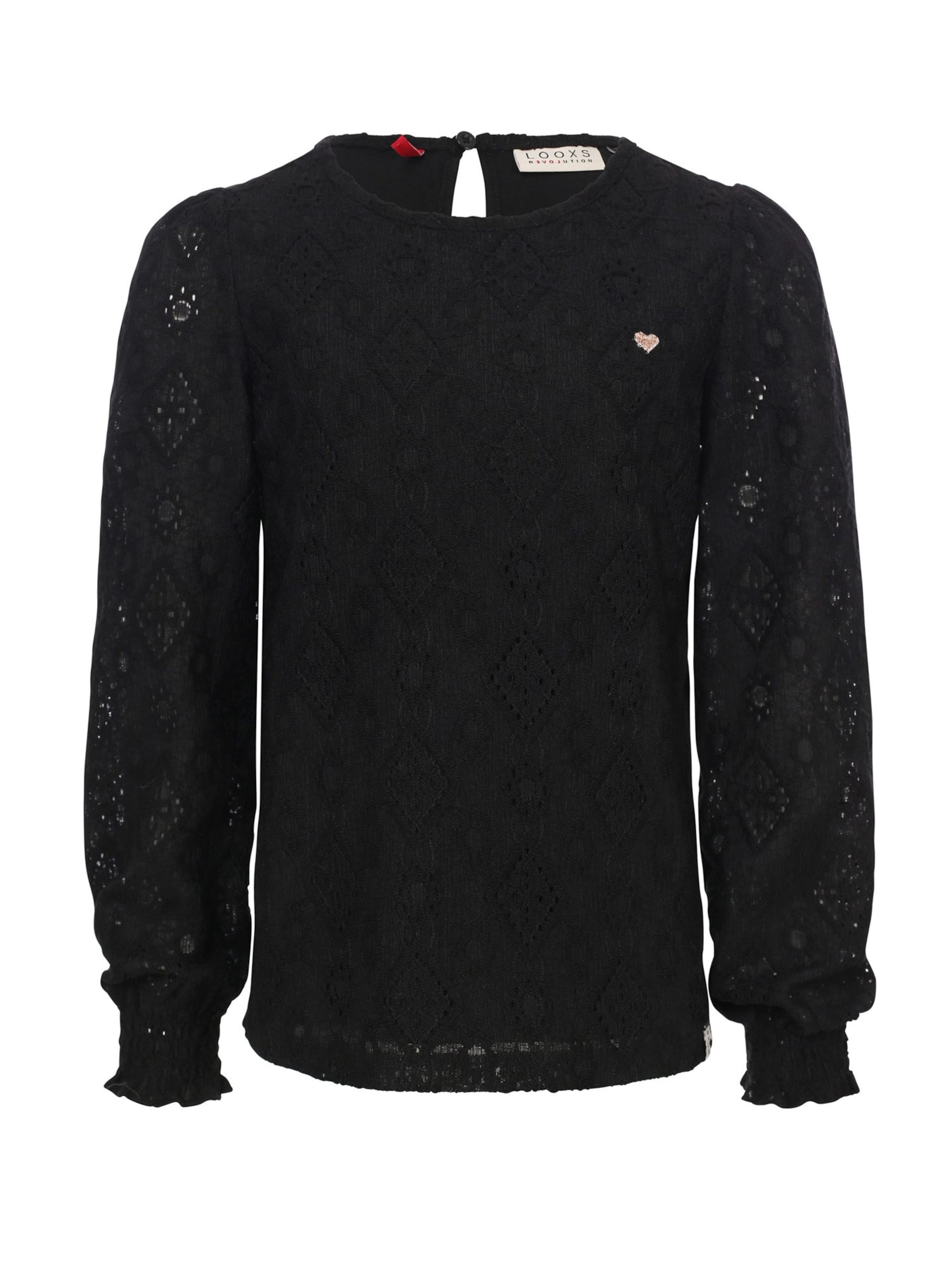 Looxs Revolution Blouse in Zwart: voorkant