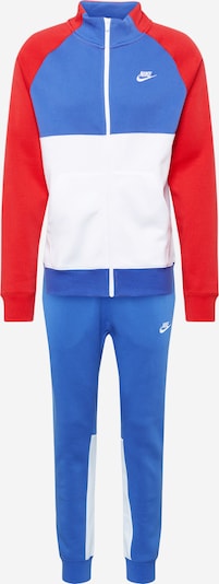 Nike Sportswear Freizeitanzug in blau / rot / weiß, Produktansicht