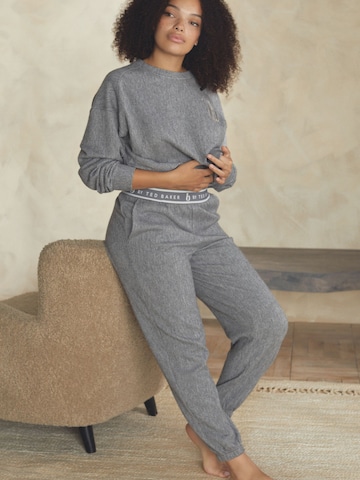B by Ted Baker Tapered Broek in Grijs: voorkant