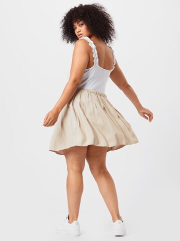 Cotton On Curve Skirt 'TIA' in Beige