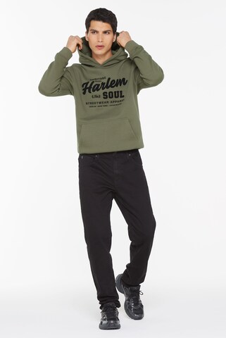 Harlem Soul Sweatshirt 'MON TEL' in Green