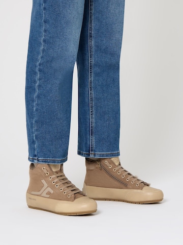 Candice Cooper Sneakers hoog 'PLUS FUR CC' in Beige: voorkant