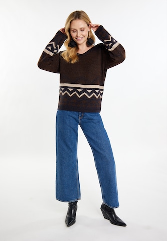 usha FESTIVAL Sweater 'Rakata' in Brown