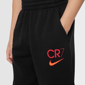 NIKE Tapered Workout Pants 'CR7 Club Fleece' in Black