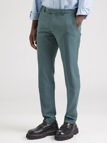 DRYKORN Skinny Trousers with creases 'PIET_SK' in Green: front
