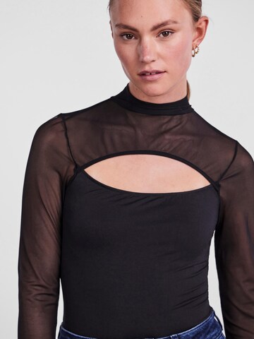 PIECES Shirt body 'FIB' in Zwart