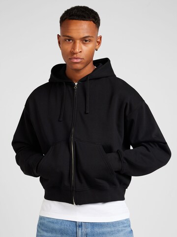 WEEKDAY - Sudadera con cremallera en negro