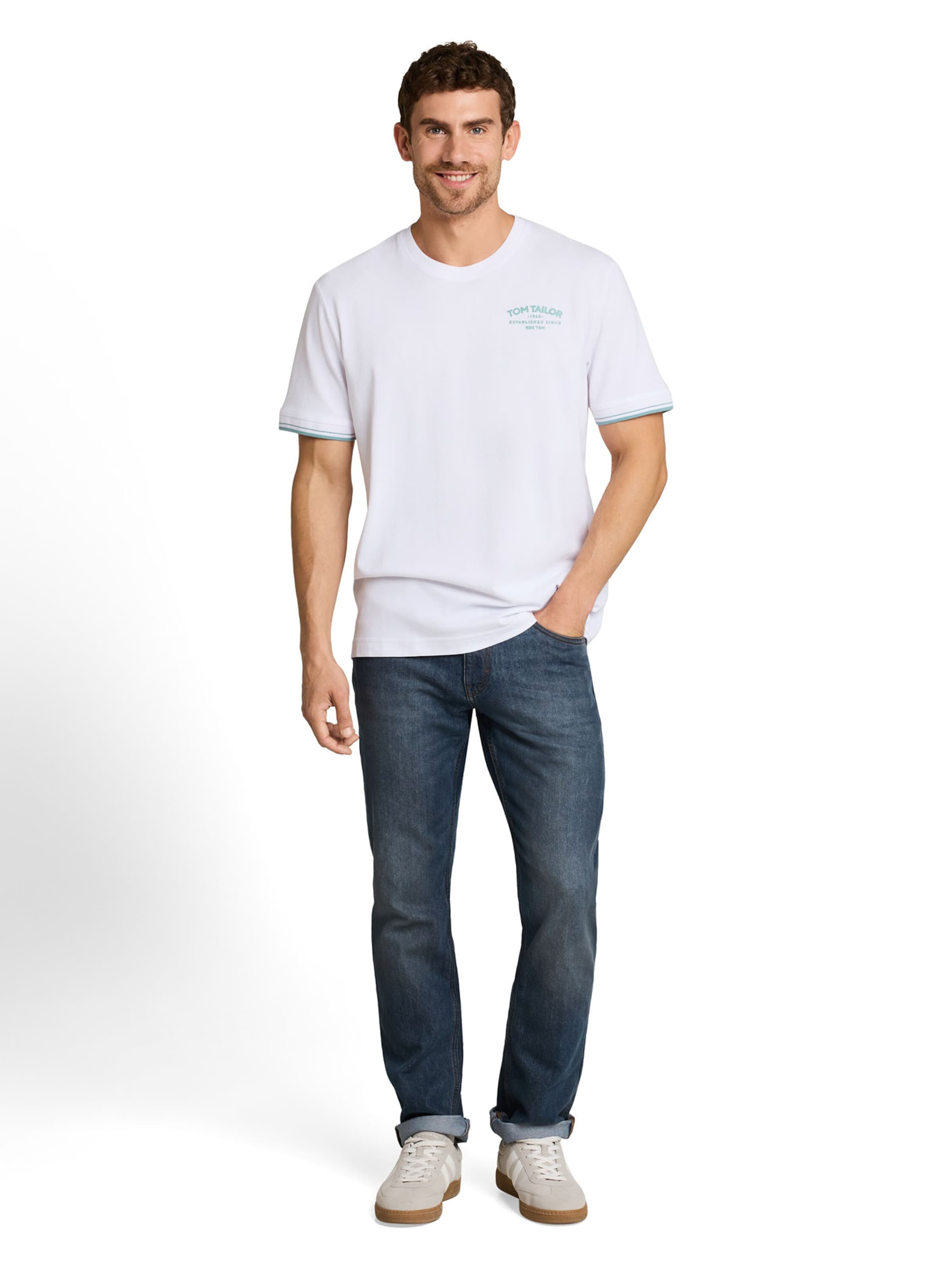 balts TOM TAILOR T-Krekls