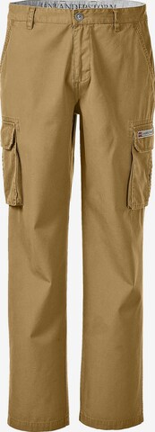 Jan Vanderstorm Loosefit Cargobroek 'Steen' in Beige: voorkant