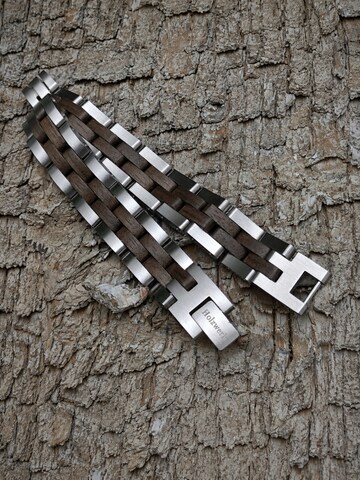 Holzwerk Armband 'MELLENSEE'‌‌ in Silber
