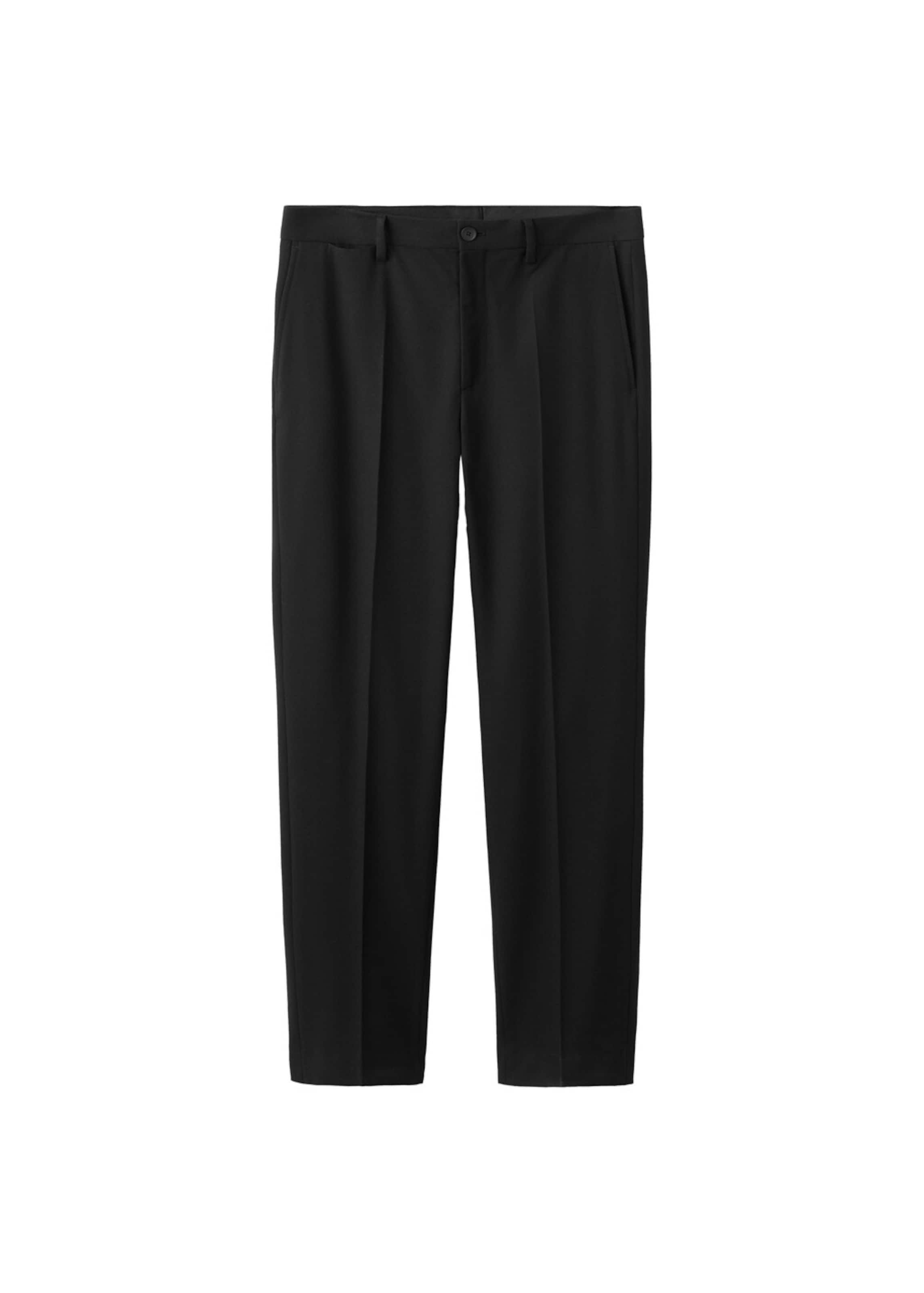 MANGO MAN Slimfit Hose 'Stanford' in Schwarz: Vorderseite