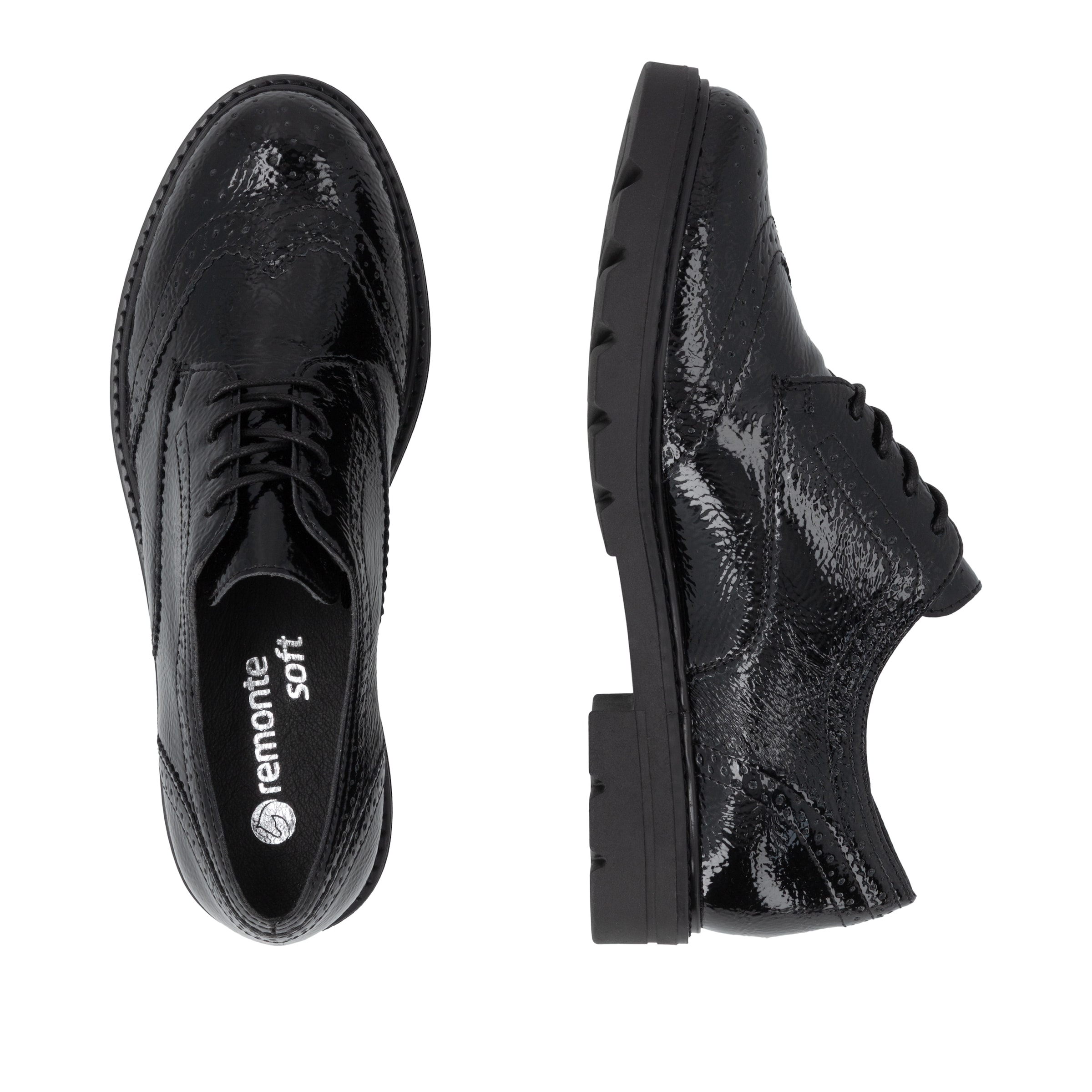 Chaussure à lacets REMONTE en noir