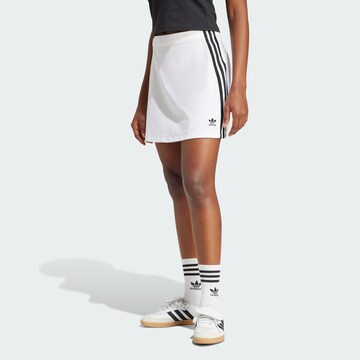 ADIDAS ORIGINALS Skirt 'Adicolor' in White: front
