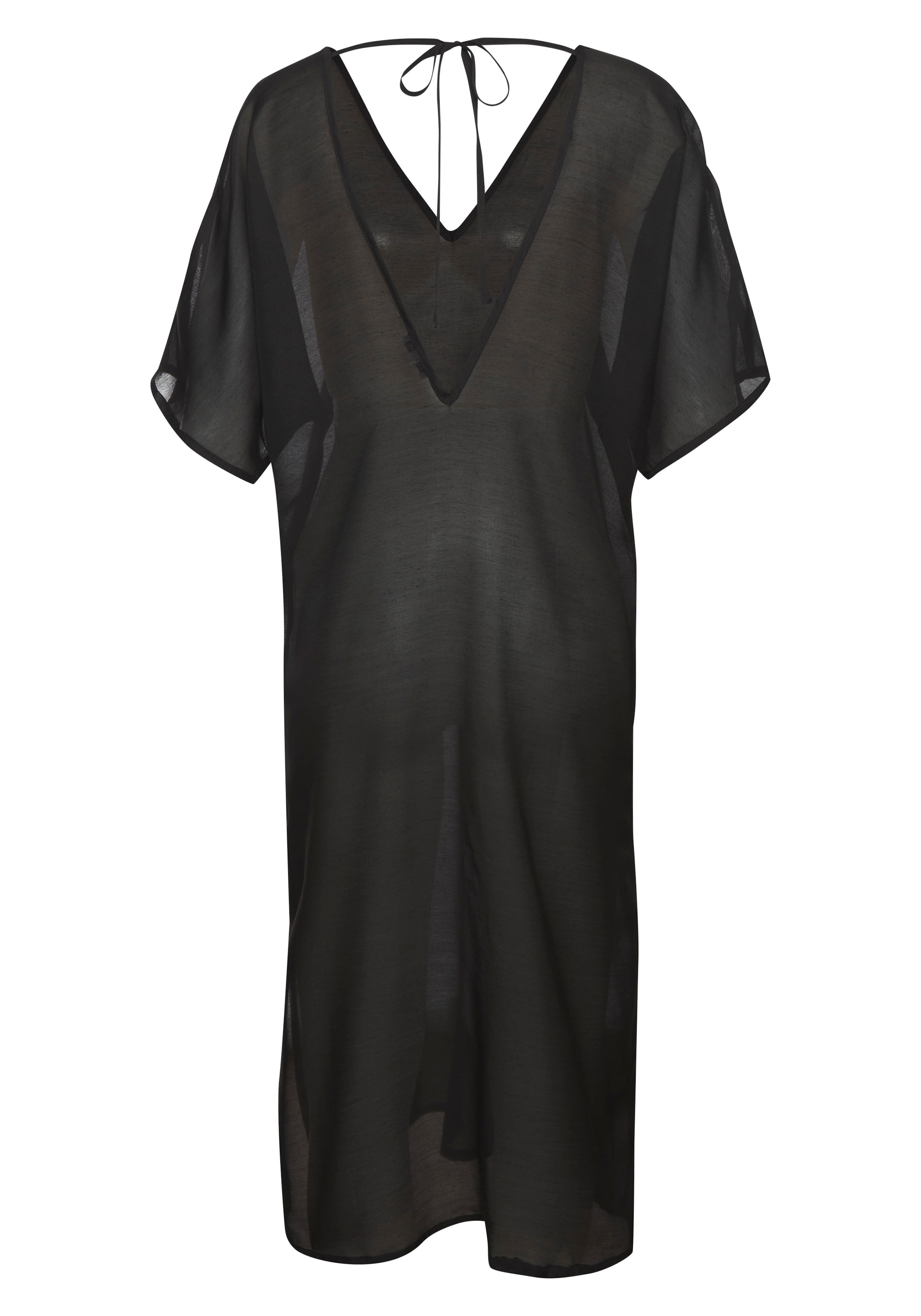 LASCANA Φόρεμα παραλίας σε μαύρο