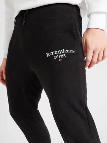 Tommy Jeans Plus Zwężany krój Spodnie w kolorze czarny