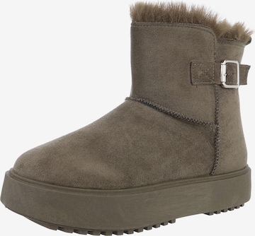 Ital-Design Boots in Green: front