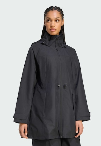 ADIDAS SPORTSWEAR Outdoormantel 'City Rain' in Zwart: voorkant