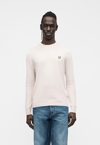 Lyle & Scott Trui in Beige: voorkant