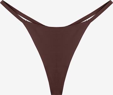 GOD SAVE QUEENS String 'Second Skin G-String' in Brown: front