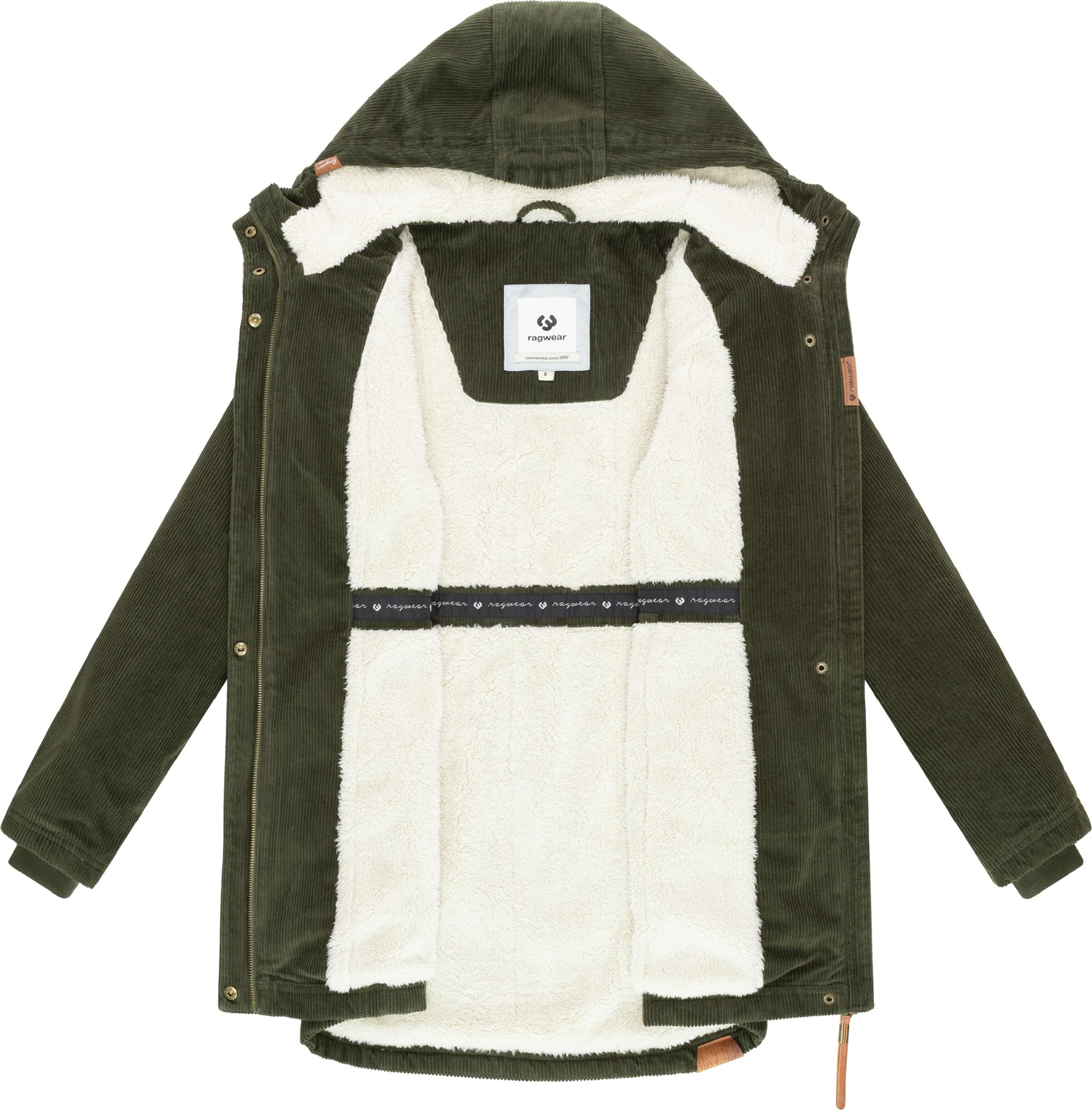 Ragwear Зимняя парка 'Ellsie Cordy' в Зеленый