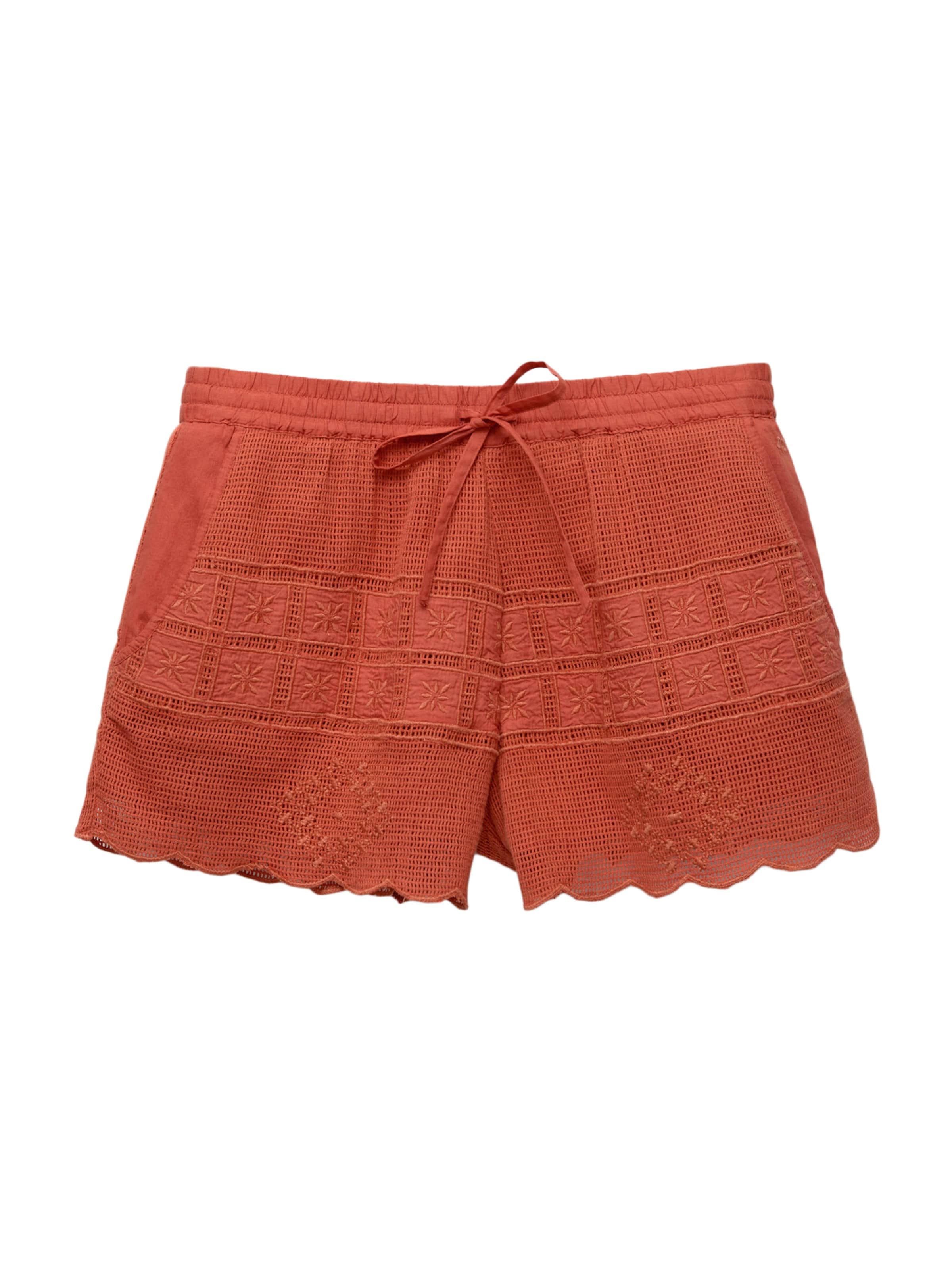 Pull&Bearregular Hlače - crvena boja: prednji dio