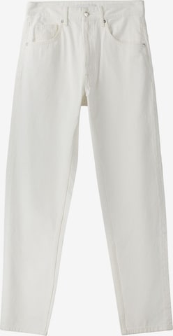 Bershka Regular Jeans in Weiß: predná strana
