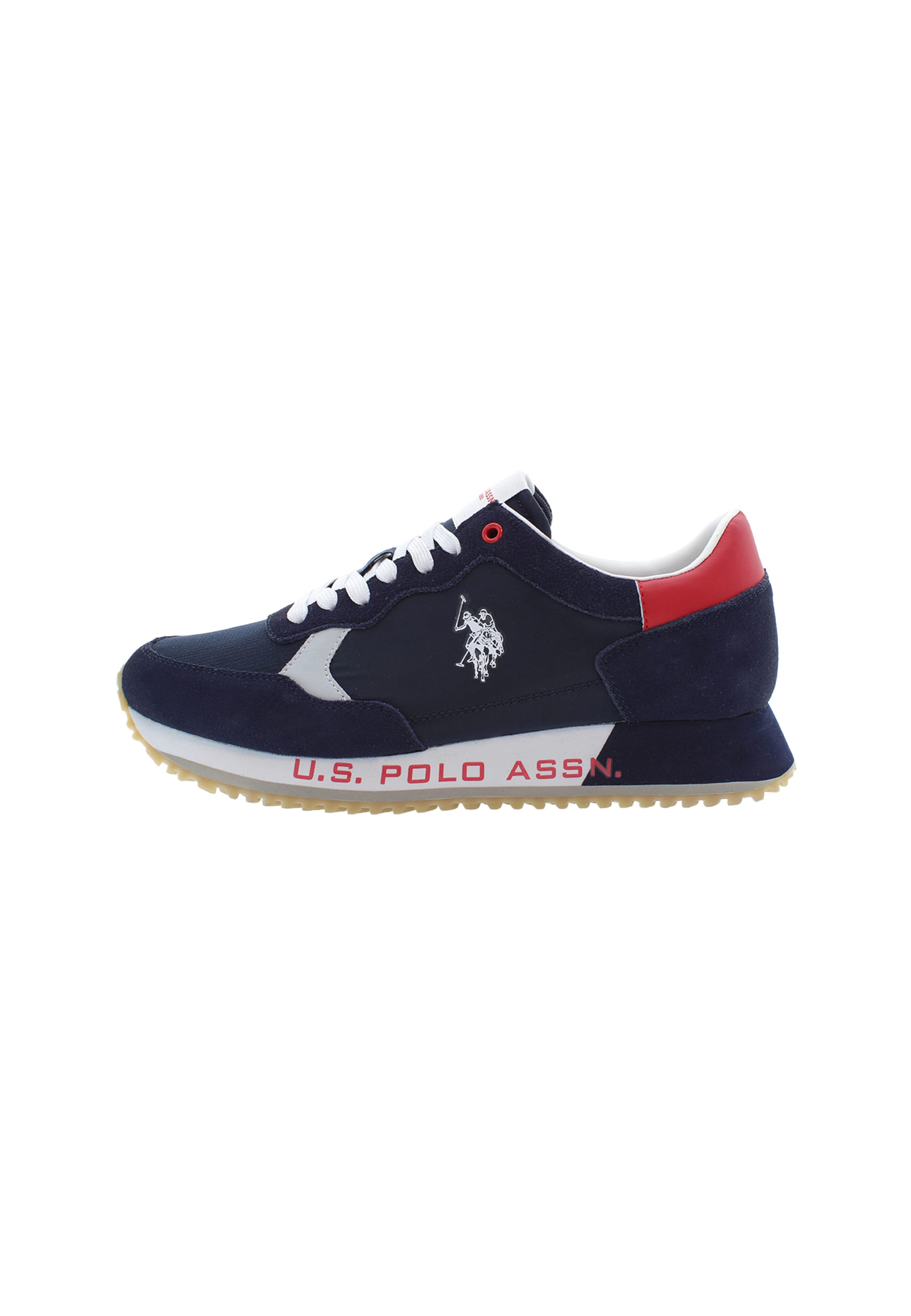 U.S. POLO ASSN. Sneakers laag in Zwart: voorkant