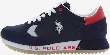 Sneaker bassa 'Cleef' di U.S. POLO ASSN. in blu: frontale