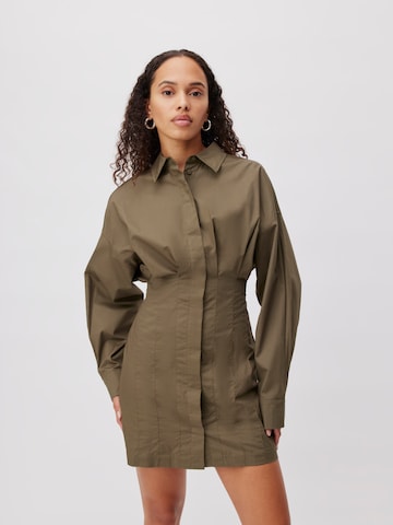 Robe-chemise 'Aylin' LeGer by Lena Gercke en vert : devant