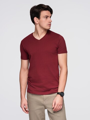 Ombre Shirt in Rood: voorkant