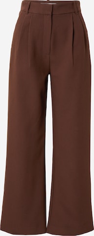 Abercrombie & Fitch Bő szár Élére vasalt nadrágok - barna: elől
