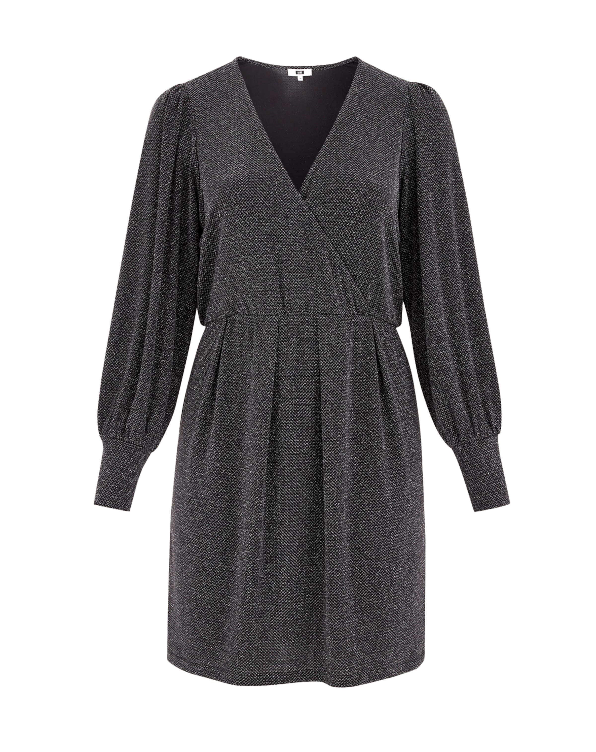 WE Fashion Šaty – černá: přední strana